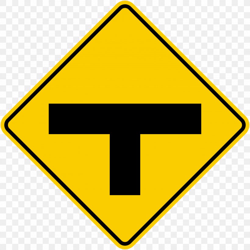 Intersection Three-way Junction Traffic Sign Clip Art, PNG, 2904x2904px, Intersection, Area