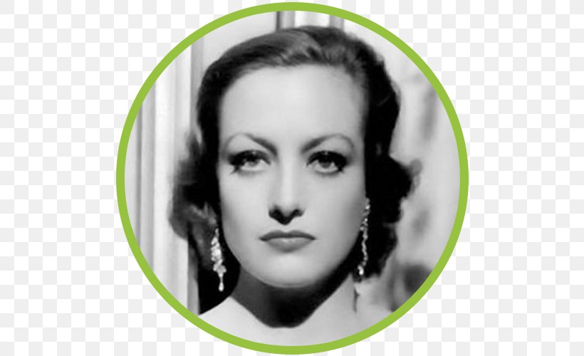 Joan Crawford Hollywood Possessed Actor Film, PNG, 500x500px, Joan Crawford, Actor, Bette Davis, Black And White, Cheek Download Free