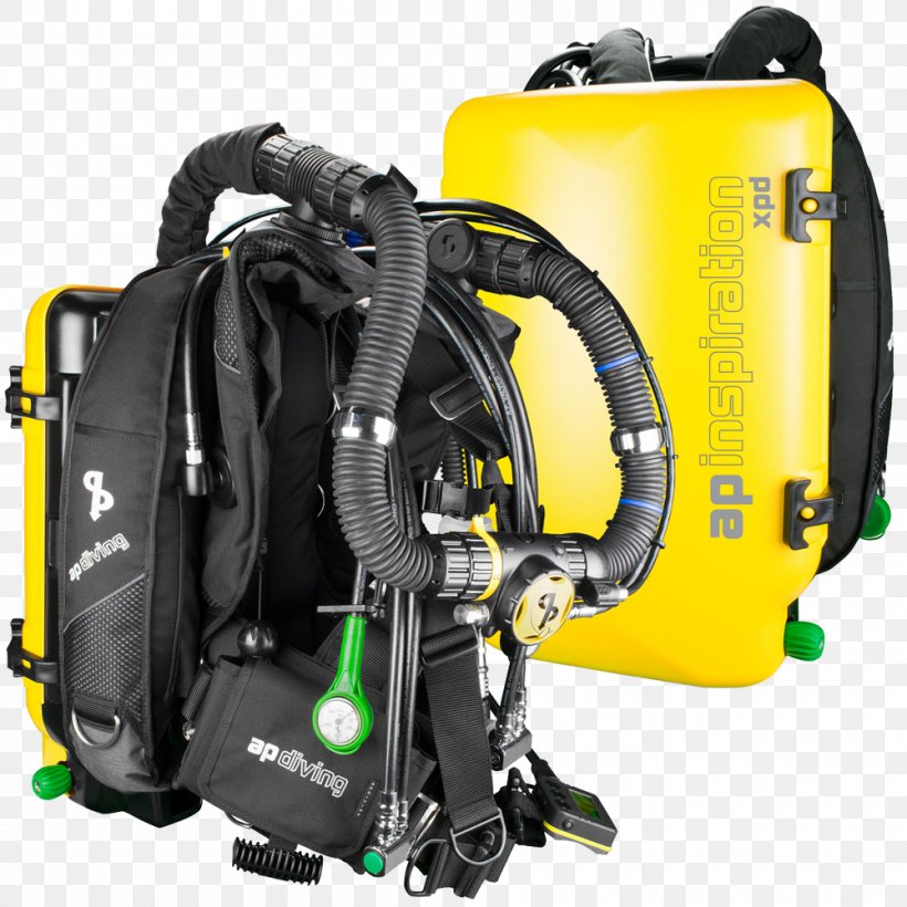 Rebreather Diving Underwater Diving Scuba Diving Technical Diving, PNG, 1000x1000px, Rebreather, Backpack, Bag, Breathing Gas, Buoyancy Compensator Download Free