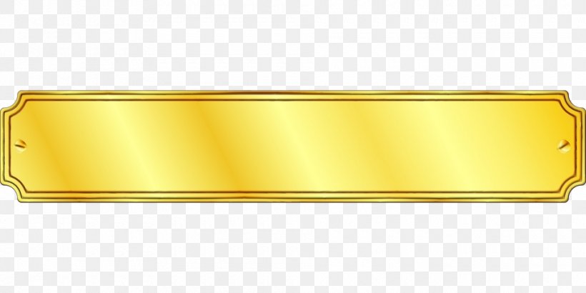 Rectangle Product Design Yellow Material Metal, PNG, 960x480px, Rectangle, Brass, Material, Metal, Yellow Download Free