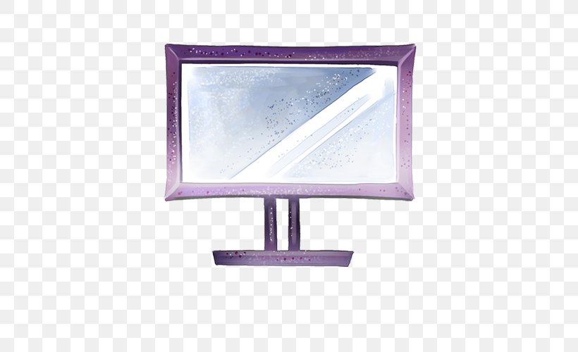 Computer Monitor Television Display Device, PNG, 500x500px, Computer Monitor, Cartoon, Computer, Computer Desk, Display Device Download Free