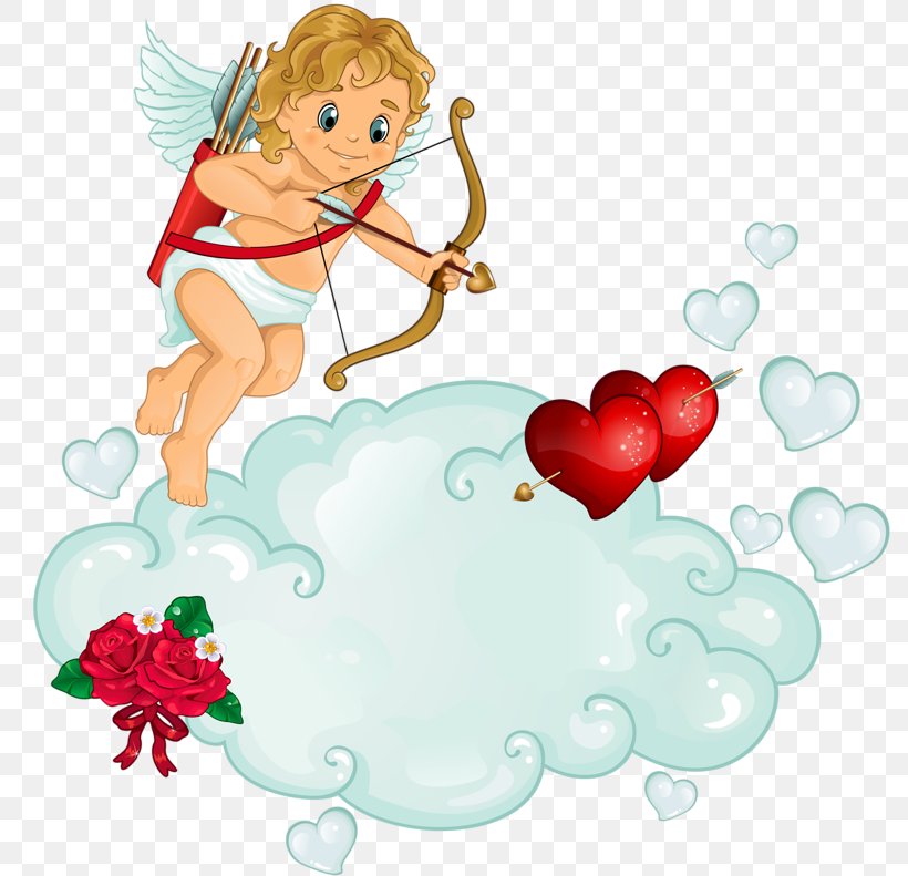 Cupid Love Valentine's Day, PNG, 800x791px, Watercolor, Cartoon, Flower, Frame, Heart Download Free