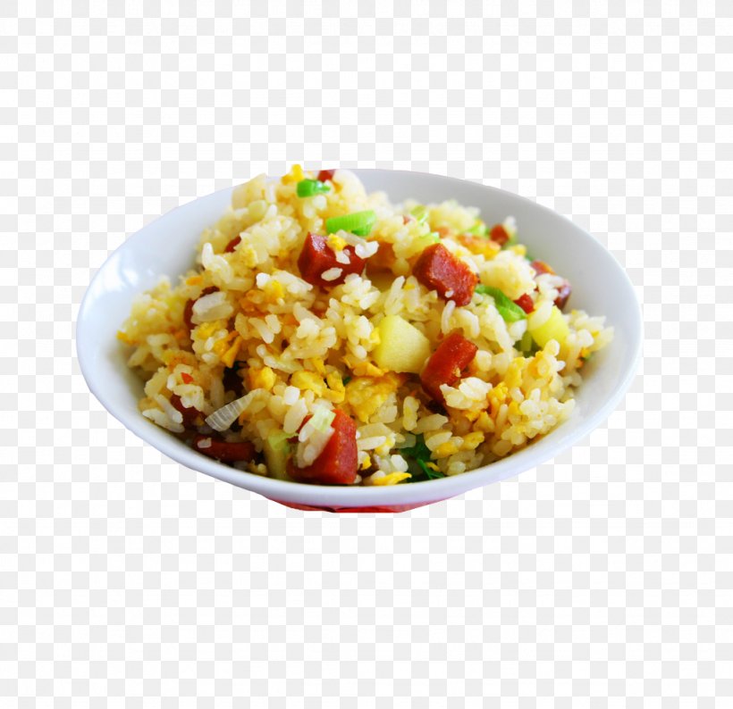 Yangzhou Fried Rice Ham And Eggs Pilaf, PNG, 1024x992px, Fried Rice, Asian Food, Bowl, Chicken Egg, Chinese Cuisine Download Free