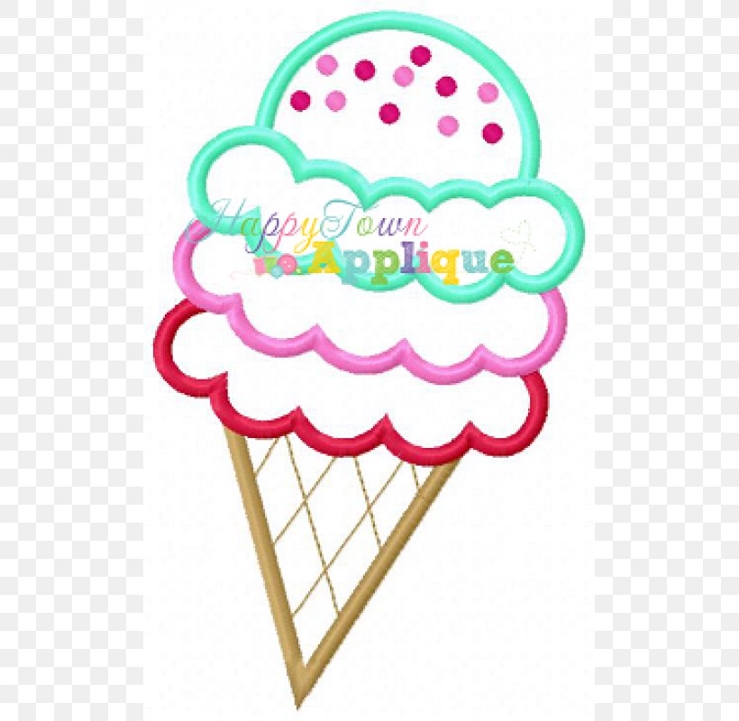 Ice Cream Cones Machine Embroidery Appliqué, PNG, 800x800px, Ice Cream Cones, Applique, Body Jewellery, Body Jewelry, Cone Download Free