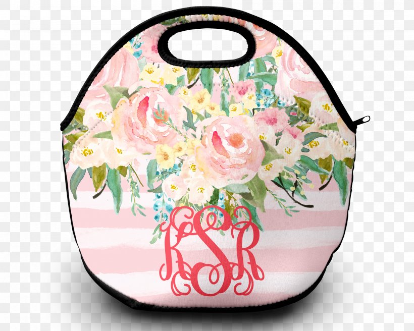 Lunchbox Monogram Tote Bag Towel, PNG, 2000x1600px, Lunchbox, Backpack, Bag, Flower, Handbag Download Free