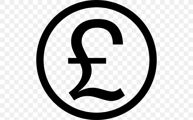 Pound Sterling Coin Pound Sign One Pound, PNG, 512x512px, Pound Sterling, Area, Bank, Black And White, Brand Download Free
