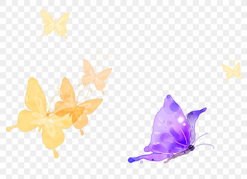 Butterfly Watercolor Painting Clip Art, PNG, 950x690px, Butterfly, Channel, Drawing, Flower, Insect Download Free