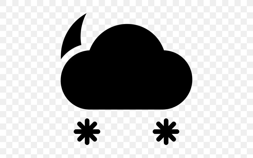 Snow Weather Forecasting, PNG, 512x512px, Snow, Black, Black And White, Cloud, Leaf Download Free