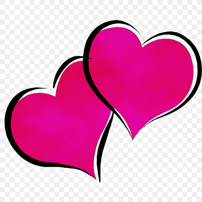 Heart Pink Love Magenta Heart, PNG, 1227x1227px, Watercolor, Heart, Love, Magenta, Paint Download Free