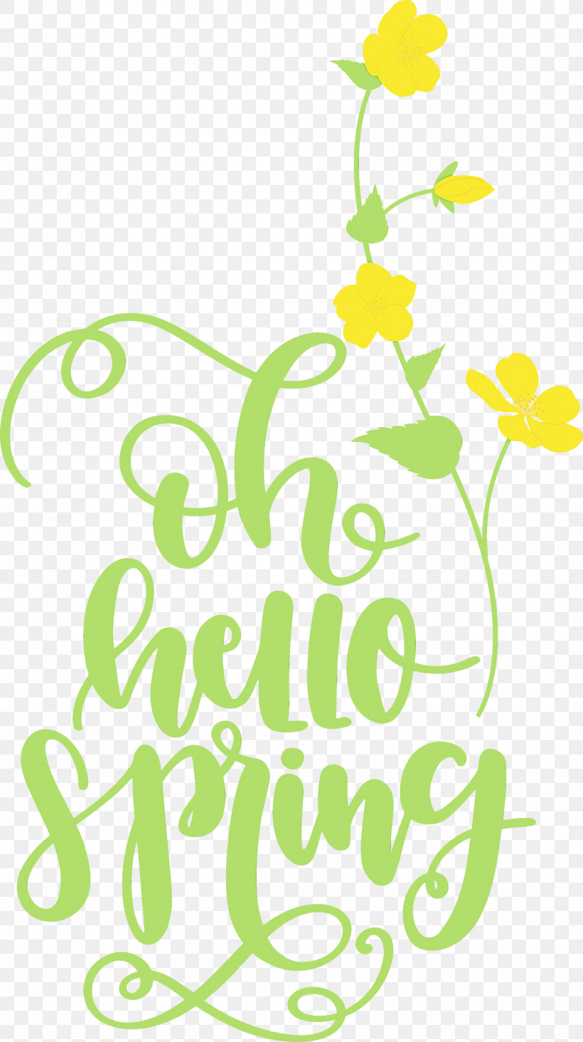 Watercolor Painting Logo Calligraphy Painting Line Art, PNG, 1679x2999px, Hello Spring, Calligraphy, Line Art, Logo, Paint Download Free