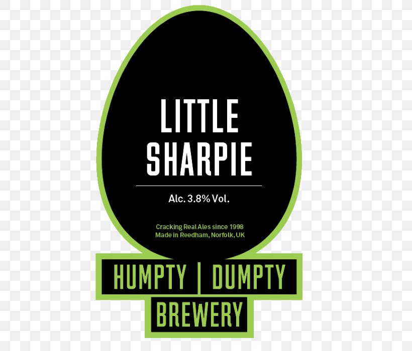 Beer Ale Humpty Dumpty Little Sharpie Logo, PNG, 500x700px, Beer, Ale, Area, Brand, Green Download Free