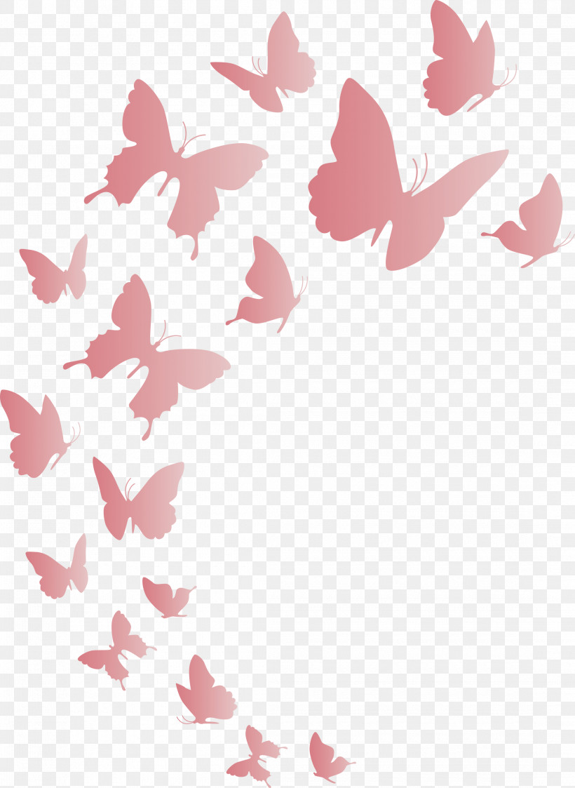 Butterfly Background Flying Butterfly, PNG, 2190x3000px, Butterfly  Background, Flying Butterfly, Heart, Pink M Download Free