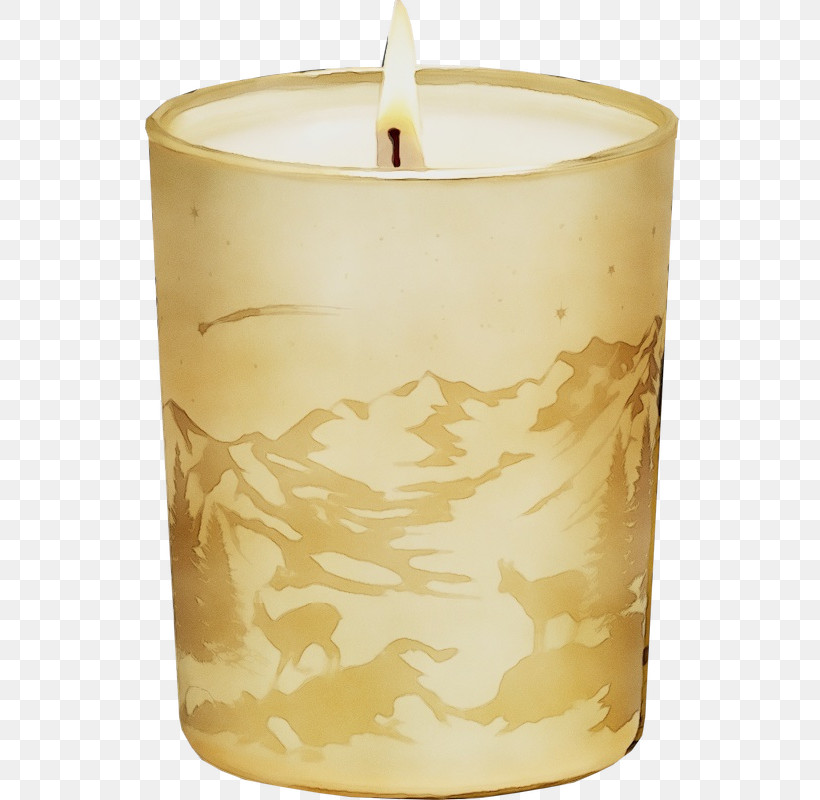 Candle Lighting Leaf Flameless Candle Candle Holder, PNG, 800x800px, Watercolor, Beige, Candle, Candle Holder, Cylinder Download Free