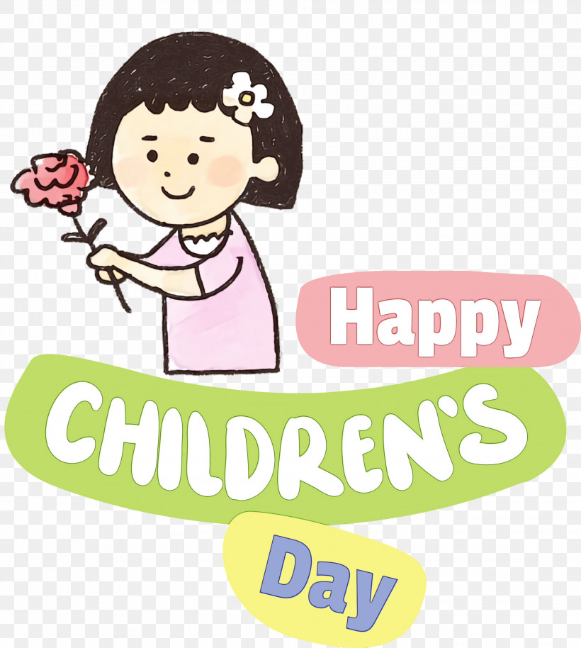 Human Logo Cartoon Behavior Pink M, PNG, 2689x3000px, Childrens Day, Behavior, Cartoon, Happiness, Happy Childrens Day Download Free