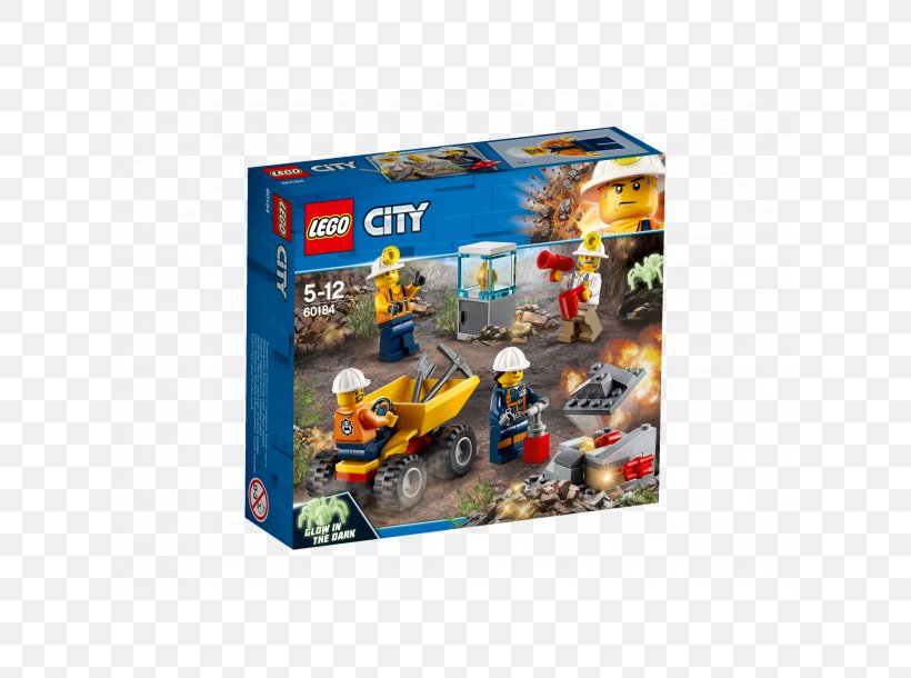 LEGO 60184 City Mining Team LEGO City Mining 60185 Mining Power Splitter Toy LEGO 60188 City Mining Experts Site, PNG, 610x610px, Lego, Lego 60165 City 4 X 4 Response Unit, Lego City, Lego Friends, Lego Minifigure Download Free