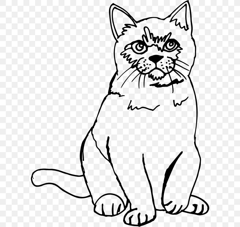 Cat Kitten Line Art Drawing Sketch, PNG, 610x776px, Cat, Black, Black And White, Carnivoran, Cat Like Mammal Download Free