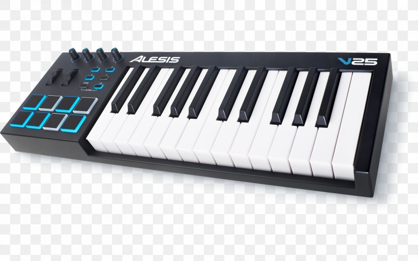 Computer Keyboard MIDI Controllers MIDI Keyboard Musical Keyboard, PNG, 3000x1875px, Computer Keyboard, Alesis, Analog Synthesizer, Controller, Digital Piano Download Free