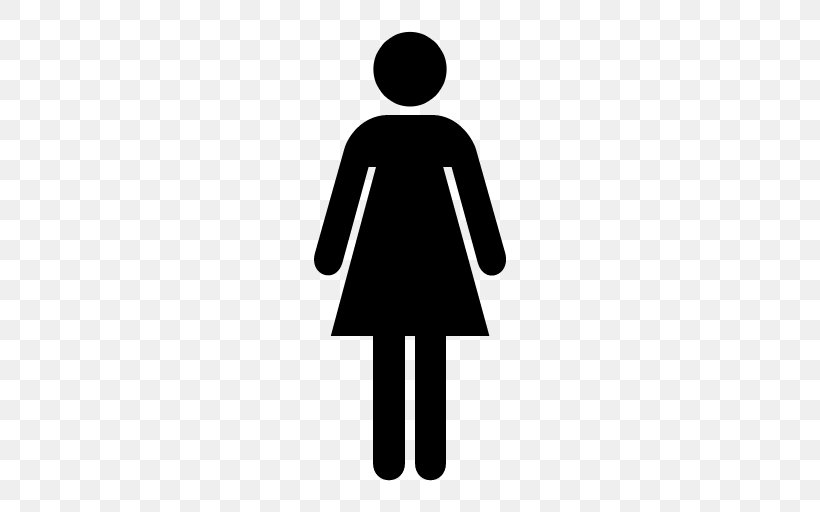 Female Woman Clip Art, PNG, 512x512px, Female, Black, Black And White, Dress, Gender Symbol Download Free