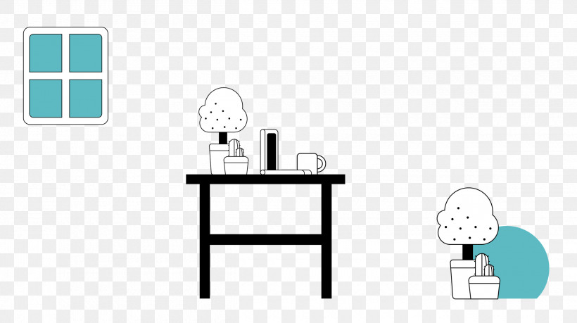 Home Office, PNG, 2500x1401px, Home Office, Cartoon, Diagram, Furniture, Geometry Download Free