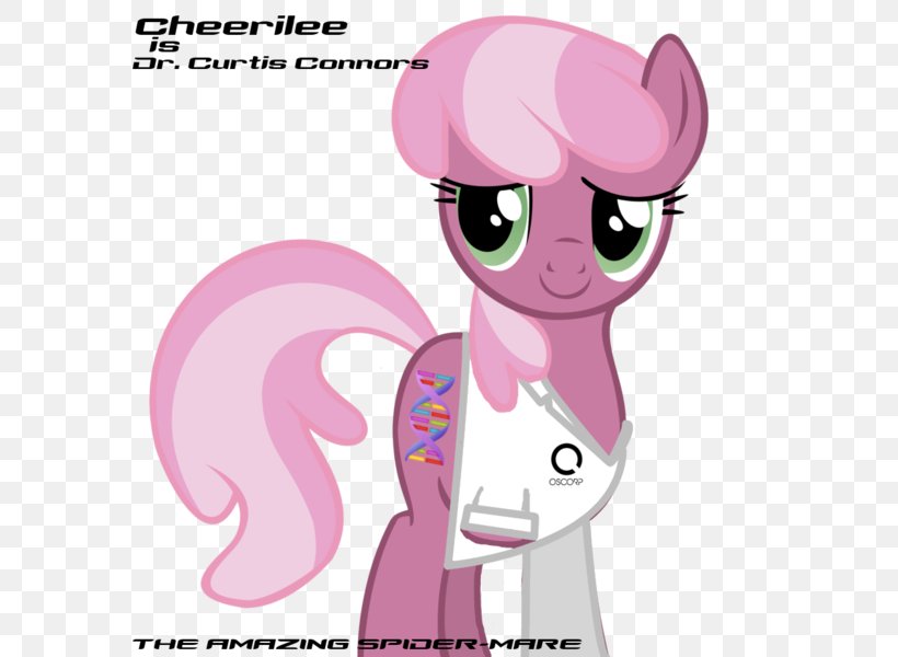 Pony Cheerilee Spider-Man Dr. Curt Connors DeviantArt, PNG, 584x600px, Watercolor, Cartoon, Flower, Frame, Heart Download Free