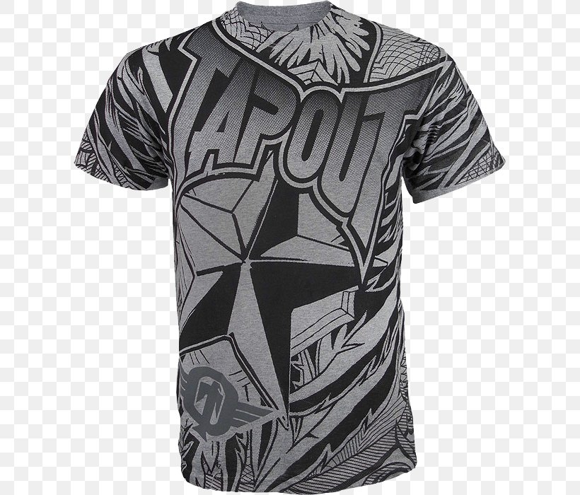 T-shirt Jersey Sleeve Tapout, PNG, 700x700px, Tshirt, Active Shirt, Baseball Cap, Black, Black And White Download Free