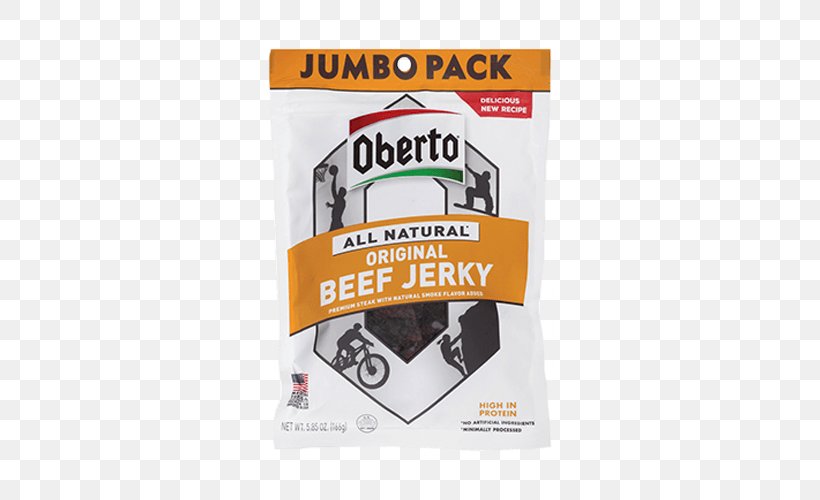 Jerky Oberto Sausage Company Bacon Beef Teriyaki, PNG, 720x500px, Jerky, Bacon, Beef, Black Pepper, Brand Download Free