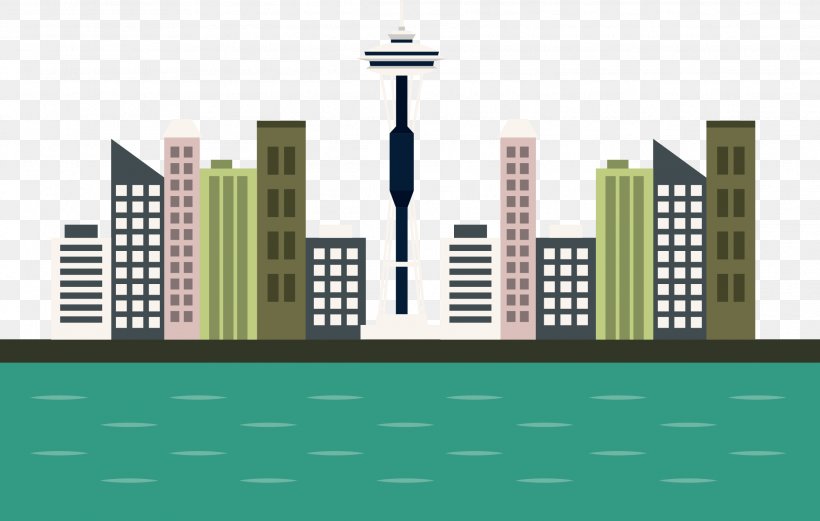 Space Needle Vector Graphics Illustration Silhouette Skyline, PNG, 2283x1451px, Space Needle, Cartoon, City, Drawing, Elevation Download Free