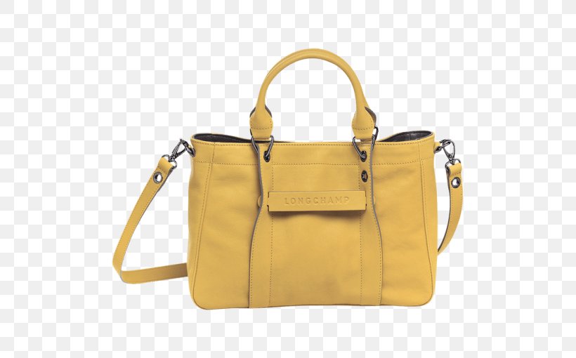 Tote Bag Leather Handbag Longchamp, PNG, 510x510px, Tote Bag, Bag, Beige, Caramel Color, Clothing Download Free