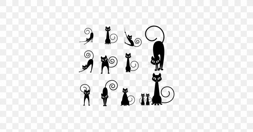 Black Cat Kitten Illustrator, PNG, 1200x628px, Cat, Black, Black And White, Black Cat, Body Jewelry Download Free