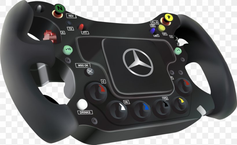 Formula 1 Motor Vehicle Steering Wheels Car Mercedes AMG Petronas F1 Team McLaren, PNG, 1024x628px, Formula 1, All Xbox Accessory, Auto Part, Auto Racing, Automotive Wheel System Download Free