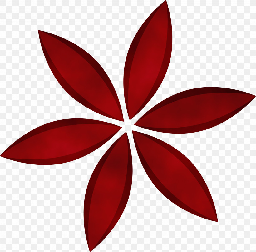 Red Leaf Petal Plant Flower, PNG, 3000x2950px, Snowflake, Flower, Leaf, Paint, Petal Download Free