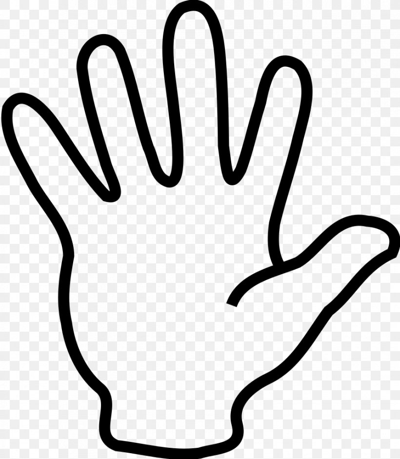 The Finger High Five Clip Art, PNG, 891x1023px, Finger, Area, Black, Black And White, Digit Download Free