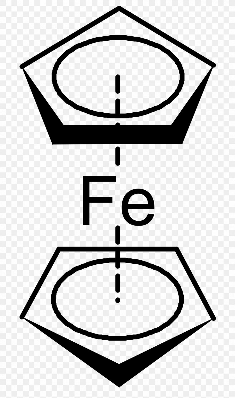 Ferrocene Organometallic Chemistry Metallocene Chemical Formula Chemical Compound, PNG, 1200x2027px, Ferrocene, Area, Artwork, Black, Black And White Download Free