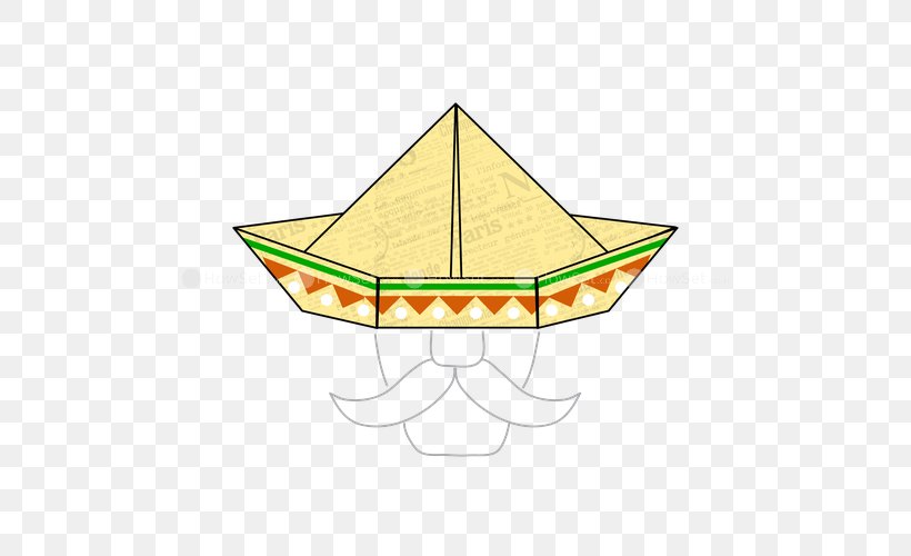 Mexican Hat Clothing Origami Clip Art, PNG, 500x500px, 2018, Hat, Area, Clothing, Copyright Download Free