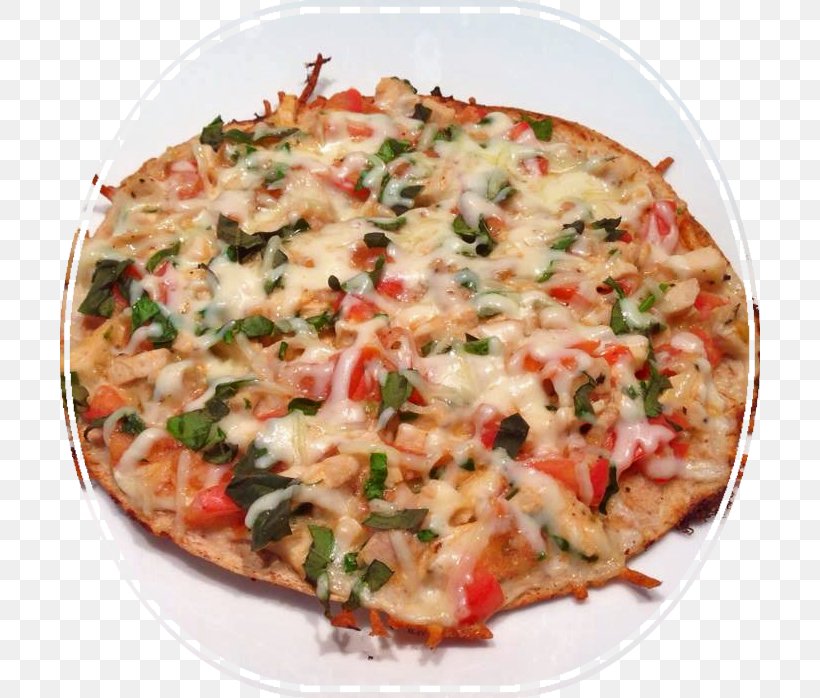 California-style Pizza Sicilian Pizza Tarte Flambée Vegetarian Cuisine, PNG, 700x698px, Californiastyle Pizza, American Food, California Style Pizza, Cheese, Cuisine Download Free