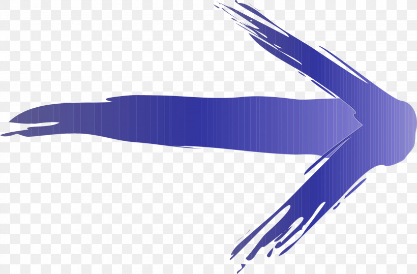 Purple Violet Electric Blue Bird, PNG, 3000x1973px, Brush Arrow, Bird, Electric Blue, Paint, Purple Download Free