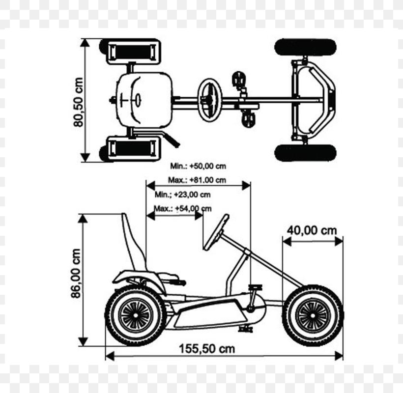 Car Wheel Go-kart Quadracycle Bicycle, PNG, 800x800px, Car, Auto Part, Bicycle, Black And White, Chassis Download Free