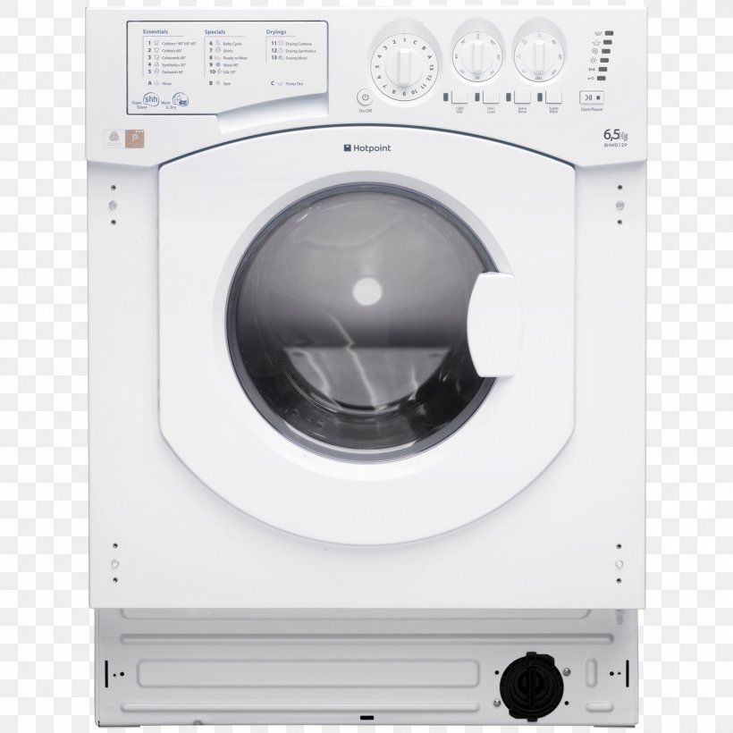 Hotpoint Combo Washer Dryer Washing Machines Clothes Dryer Laundry, PNG, 1500x1500px, Hotpoint, Clothes Dryer, Clothing, Combo Washer Dryer, Drying Download Free