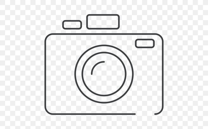 Photography Camera Line Art, PNG, 512x512px, Photography, Area, Black And White, Brand, Camera Download Free