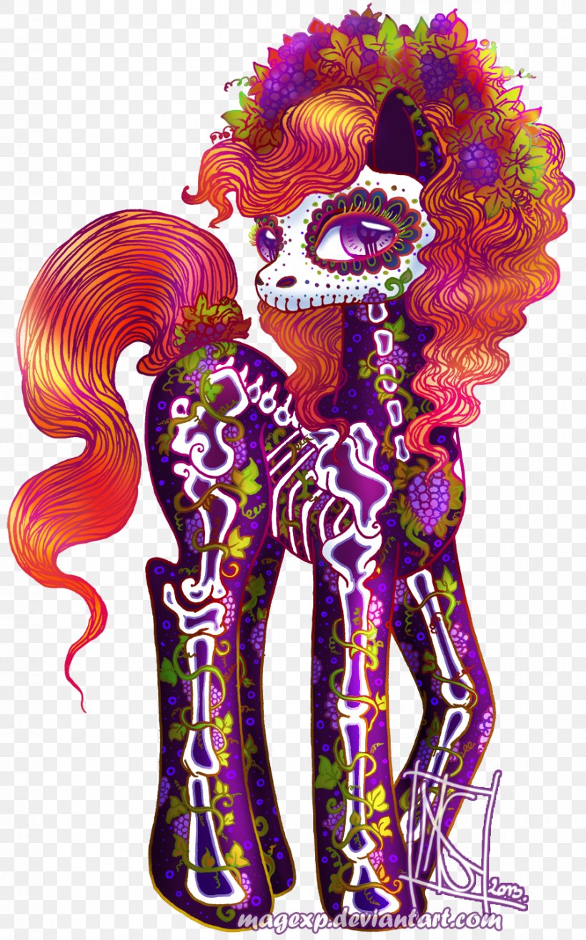 Pony La Calavera Catrina Santa Muerte Death, PNG, 900x1445px, Pony, Art, Calavera, Death, Deviantart Download Free