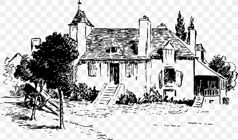 Clip Art, PNG, 2391x1412px, Drawing, Almshouse, Artwork, Black And White, Building Download Free