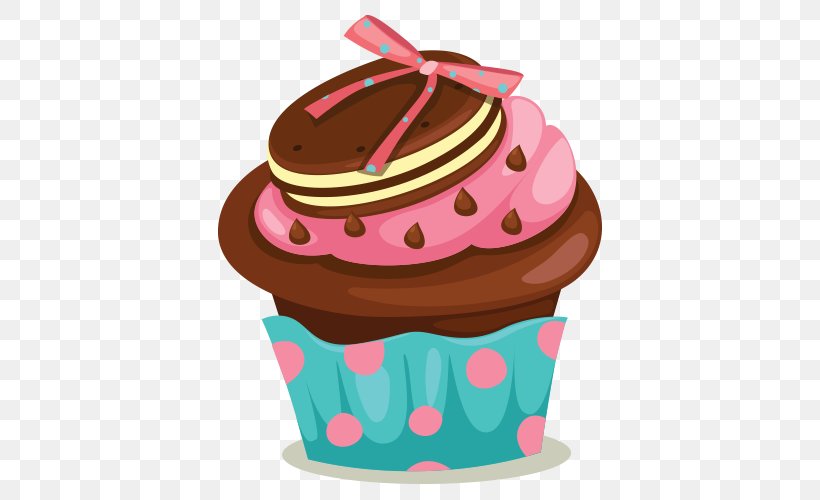 Cupcake Chocolate Cake Clip Art, PNG, 500x500px, Cupcake, Buttercream, Cake, Chocolate, Chocolate Cake Download Free
