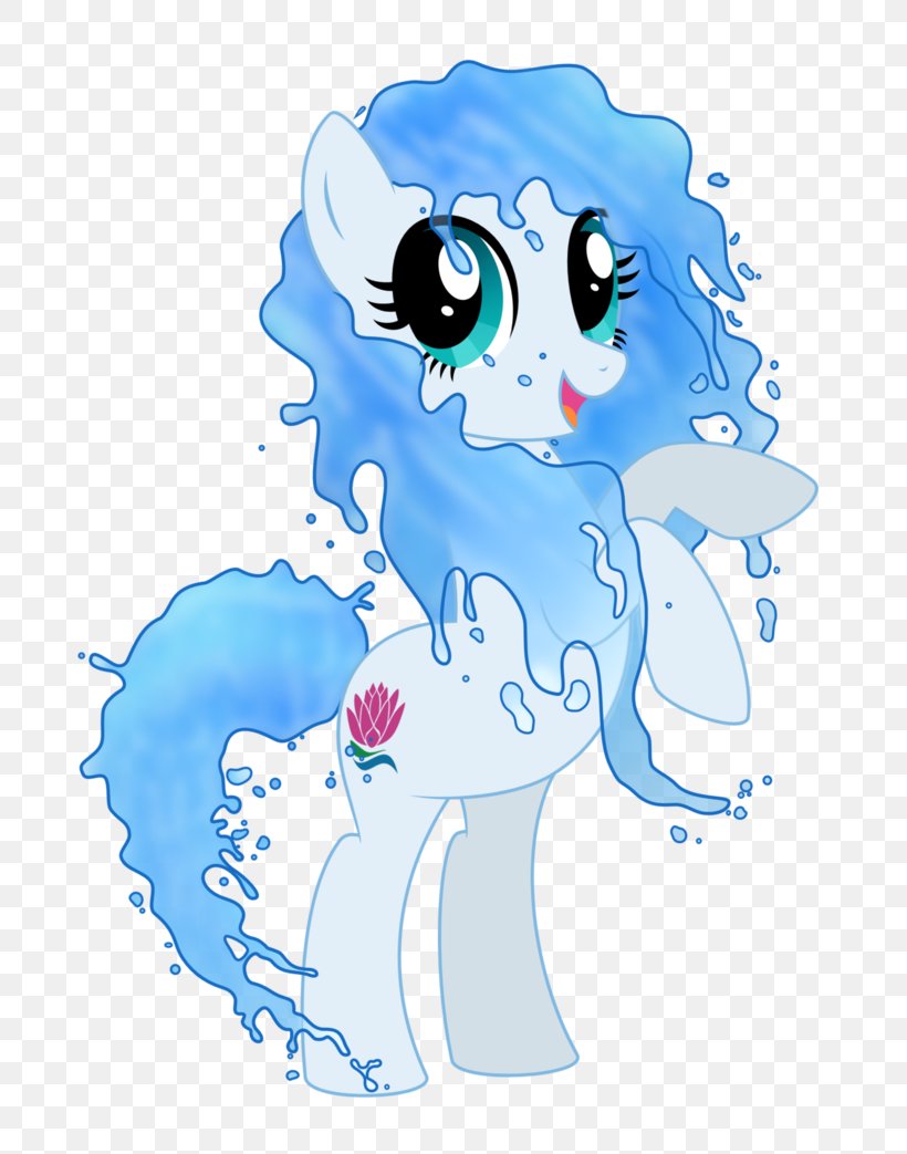 Pony Horse Water Elemental Tail, PNG, 766x1043px, Watercolor, Cartoon, Flower, Frame, Heart Download Free
