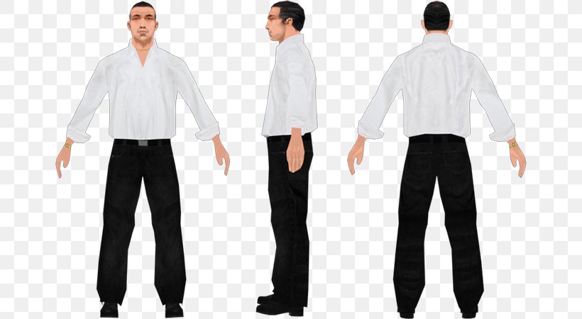 Grand Theft Auto: San Andreas San Andreas Multiplayer Dress Shirt Mod T-shirt, PNG, 664x450px, Grand Theft Auto San Andreas, Abdomen, Business, Clothing, Dress Shirt Download Free