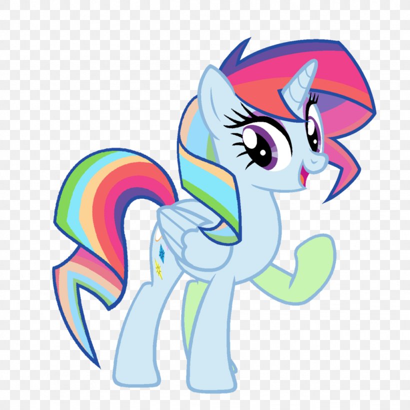 Pony Rainbow Dash Twilight Sparkle Rarity Horse, PNG, 1024x1024px, Watercolor, Cartoon, Flower, Frame, Heart Download Free