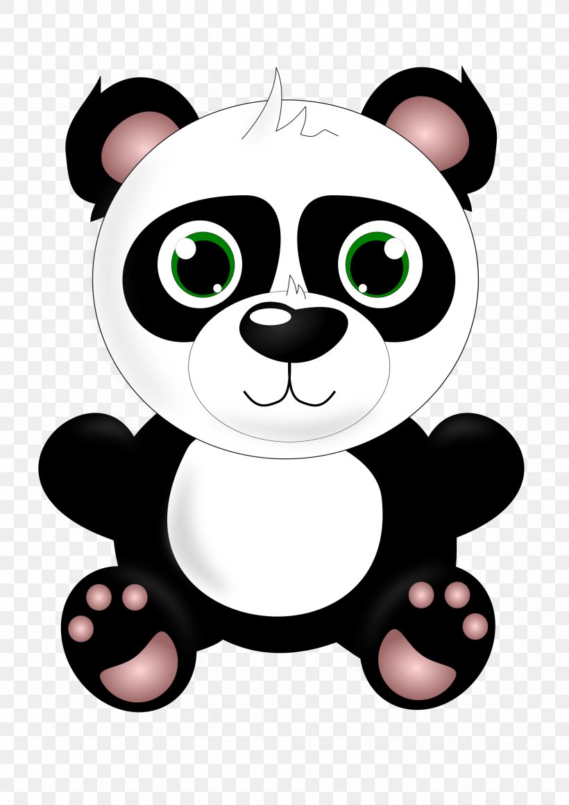 Giant Panda Bear Baby Grizzly Red Panda Clip Art, PNG, 1697x2400px, Watercolor, Cartoon, Flower, Frame, Heart Download Free