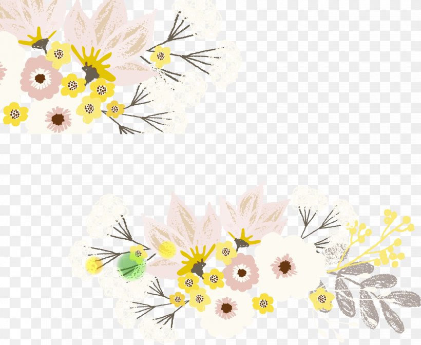 Hand-painted Flowers Vector, PNG, 1656x1358px, Flower, Chrysanths, Cut Flowers, Daisy, Daisy Family Download Free