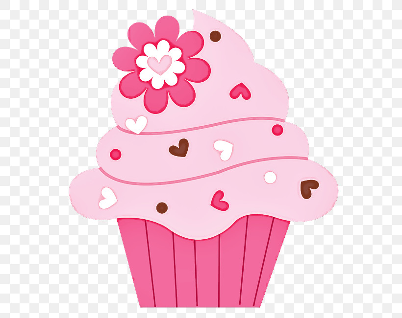 Pink Baking Cup Cupcake Dessert Food, PNG, 650x650px, Pink, Baking Cup, Buttercream, Cake, Cupcake Download Free