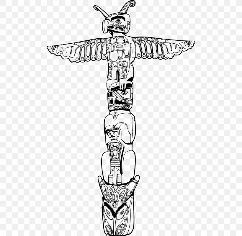 Totem Pole Clip Art, PNG, 504x800px, Totem Pole, Alaska Native Art, Arm, Art, Artwork Download Free