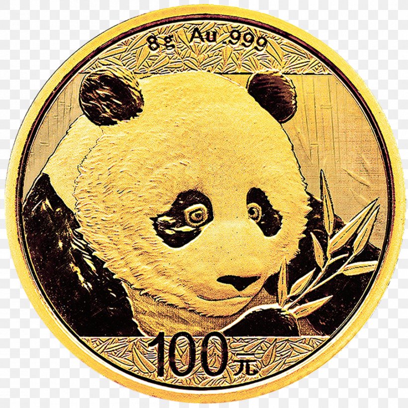 Giant Panda Chinese Gold Panda Bullion Coin Gold Coin, PNG, 900x900px, Giant Panda, Bullion, Bullion Coin, Canadian Gold Maple Leaf, Carnivoran Download Free